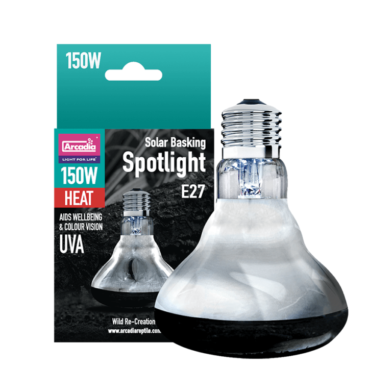 Arcadia Solar Basking Floodlight 150W – Intense Heat & UVA for Active Reptiles