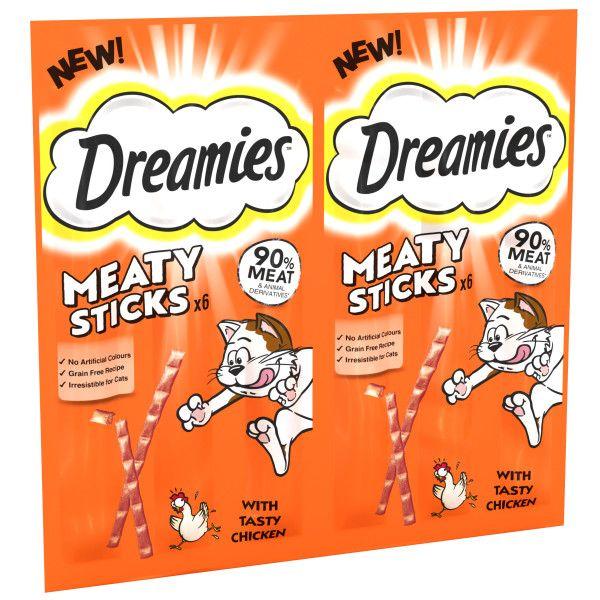 Dreamies Meaty Sticks - Tasty Chicken 6Pk