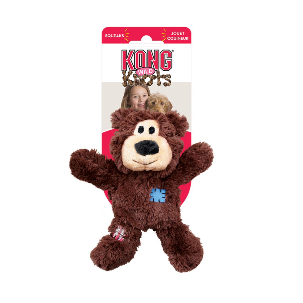 Kong Wild Knots Squeaky Bear Dog Toy X-Large