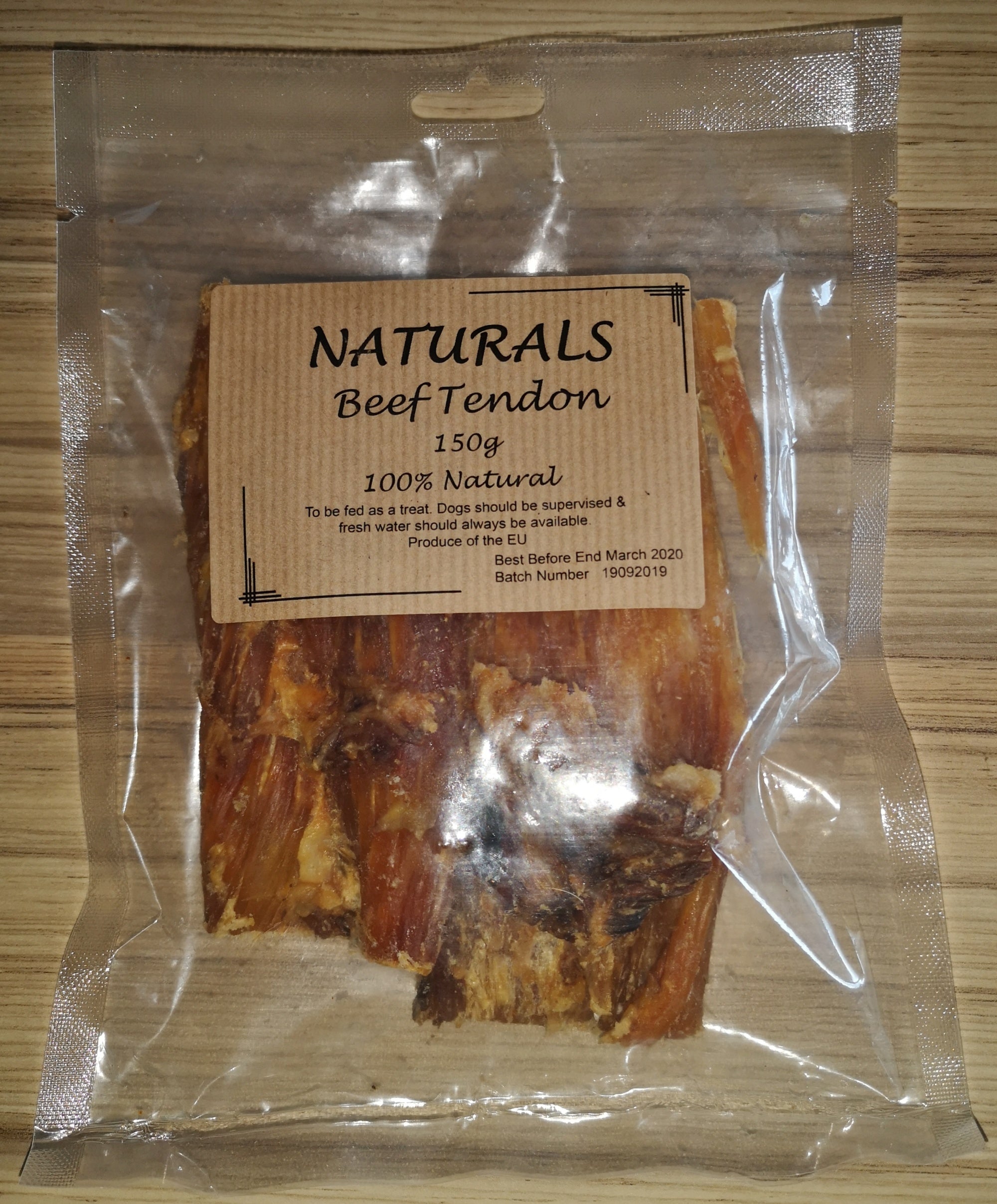 Naturals Beef Tendon 150g Dog Treat