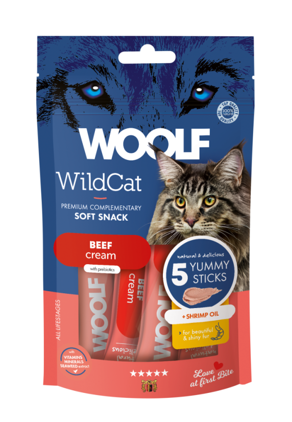 Woolf Wildcat Cream Snack - Beef