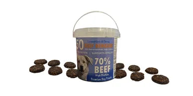50 Beef Burgers for Dogs