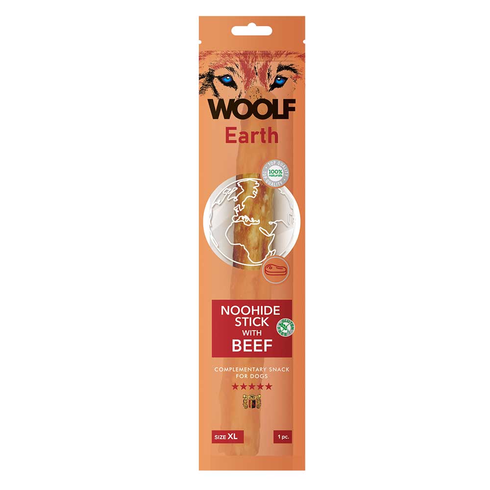 Woolf Earth Noohide Stick With Beef XL