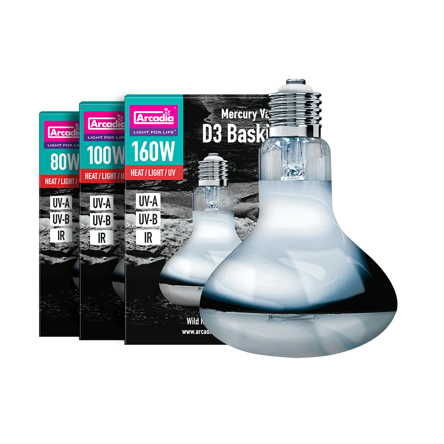 Arcadia Mini Mercury Vapour D3 Basking Lamps