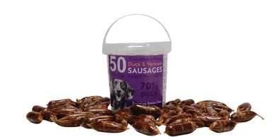 50 Duck & Vension Sausages For Dogs