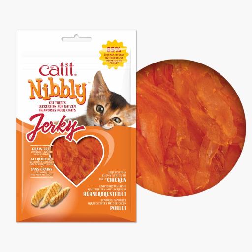 Catit Nibbly Bits Fish &amp; Chicken Jerky 30g