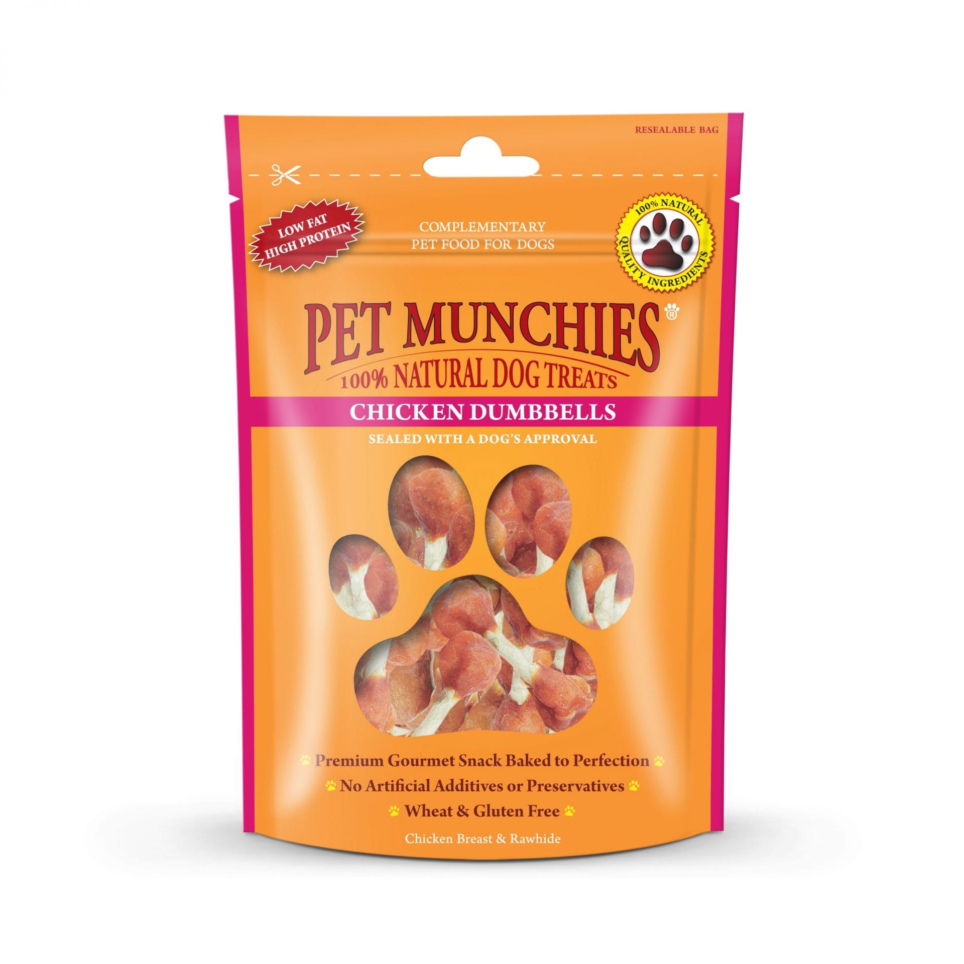 Pet Munchies Chicken Dumbbells Dog Treats 80g