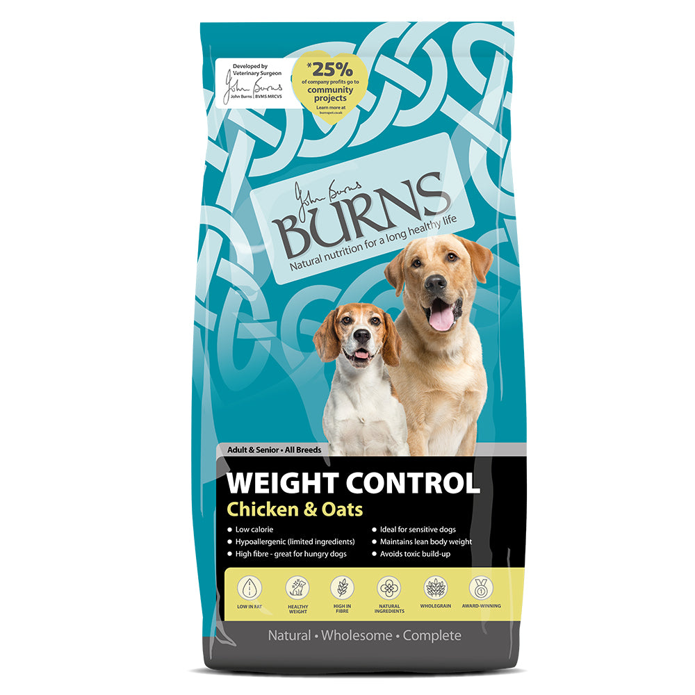 Burns Adult &amp; Senior Weight Control - Chicken and Oats 12kg