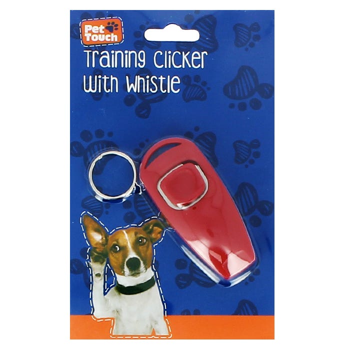 Pet Touch Training Clicker With Whistle