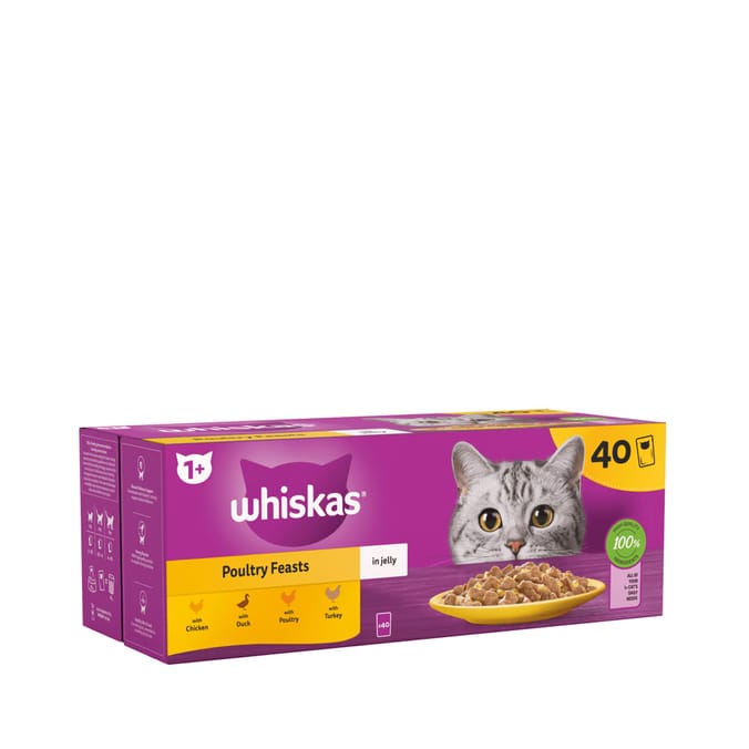 Whiskas Poultry Feasts in Jelly Cat Food