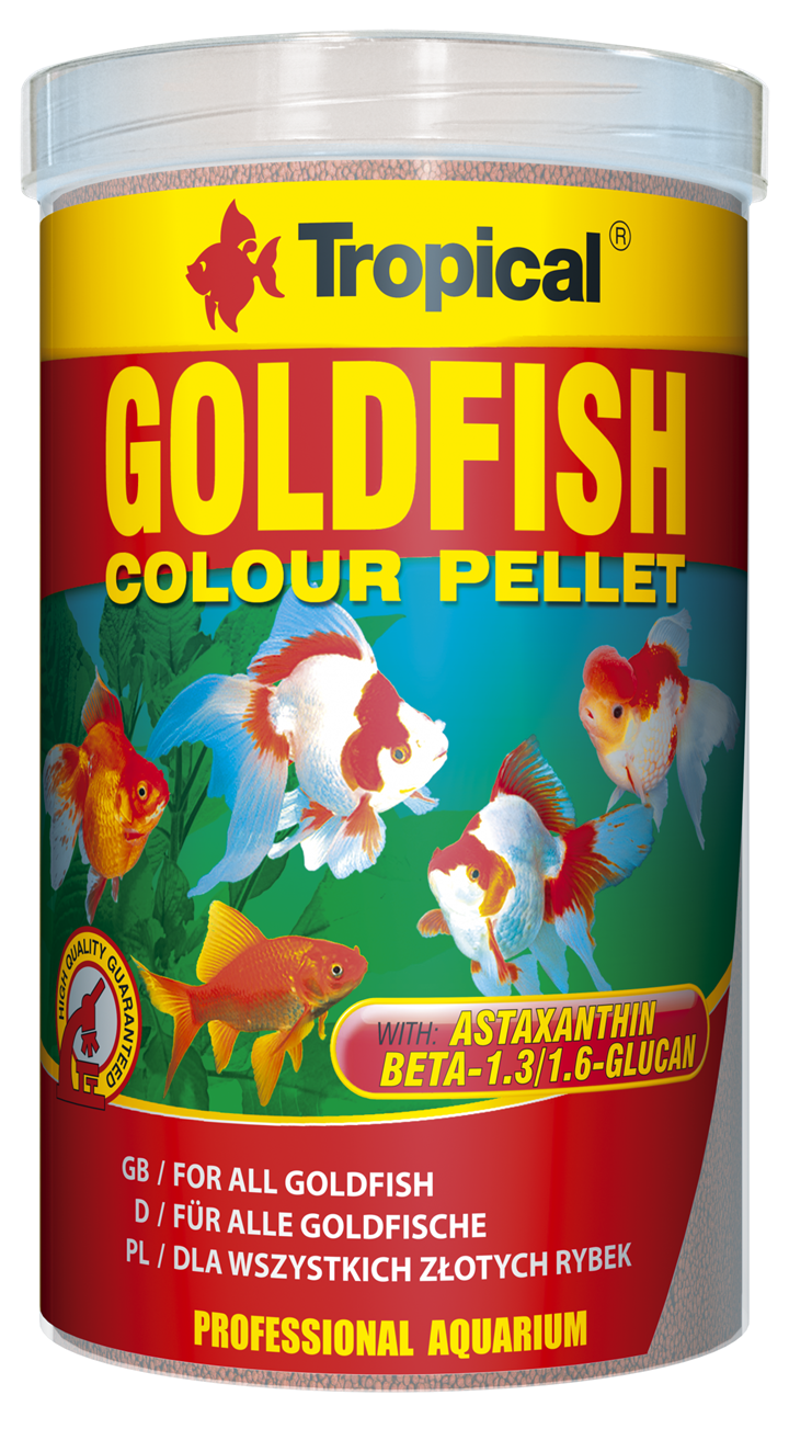 Tropical Goldfish Colour Pellets 36G