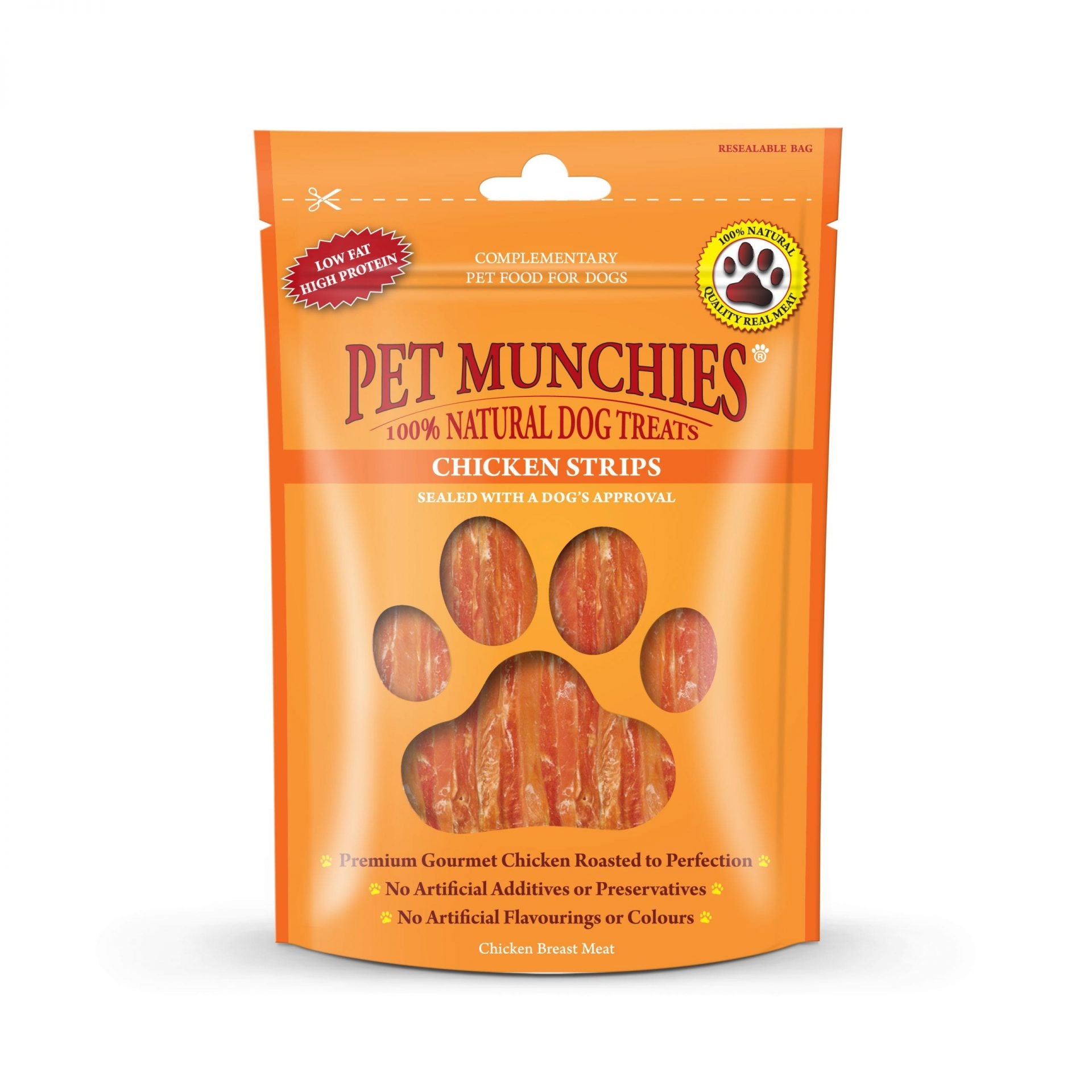 Pet Munchies 100% Natural Chicken Strips 90g