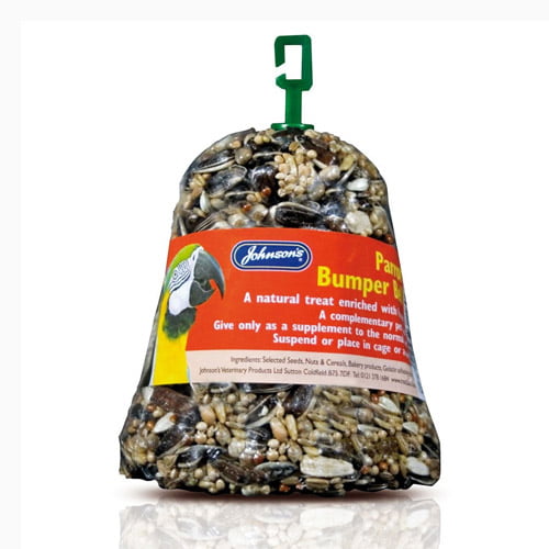 Johnsons Parrot Bumper Bar – Natural Honey-Enriched Treat for Large Cage Birds