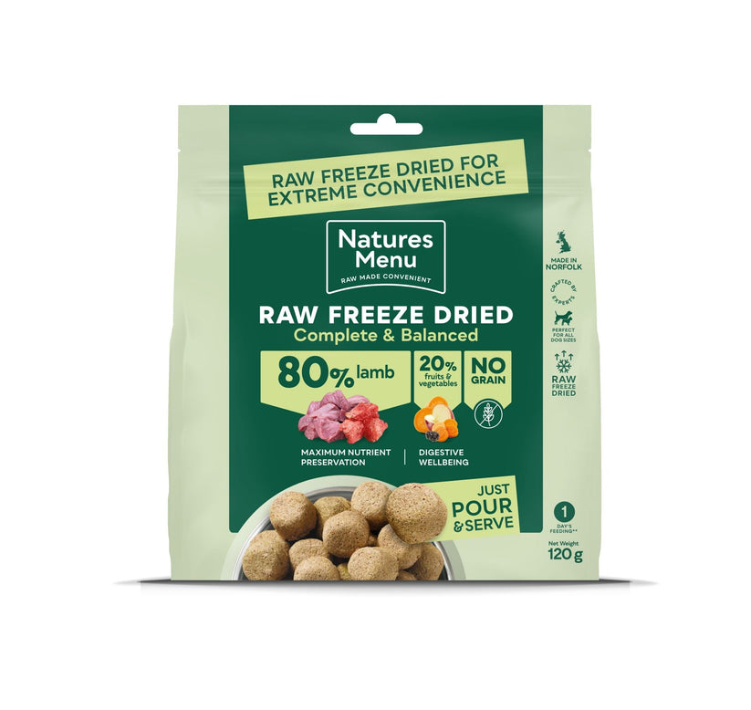 Natures Menu Raw Freeze-Dried Lamb 120g