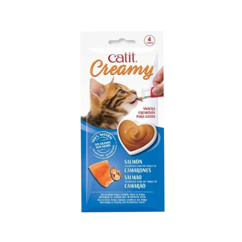 Catit Creamy Salmon Lickable Cat Treats