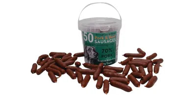 50 Pork & Beef Sausage Dog Treats