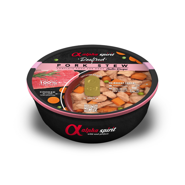 Alpha Spirit Realfood Complete Pork Stew for Dogs