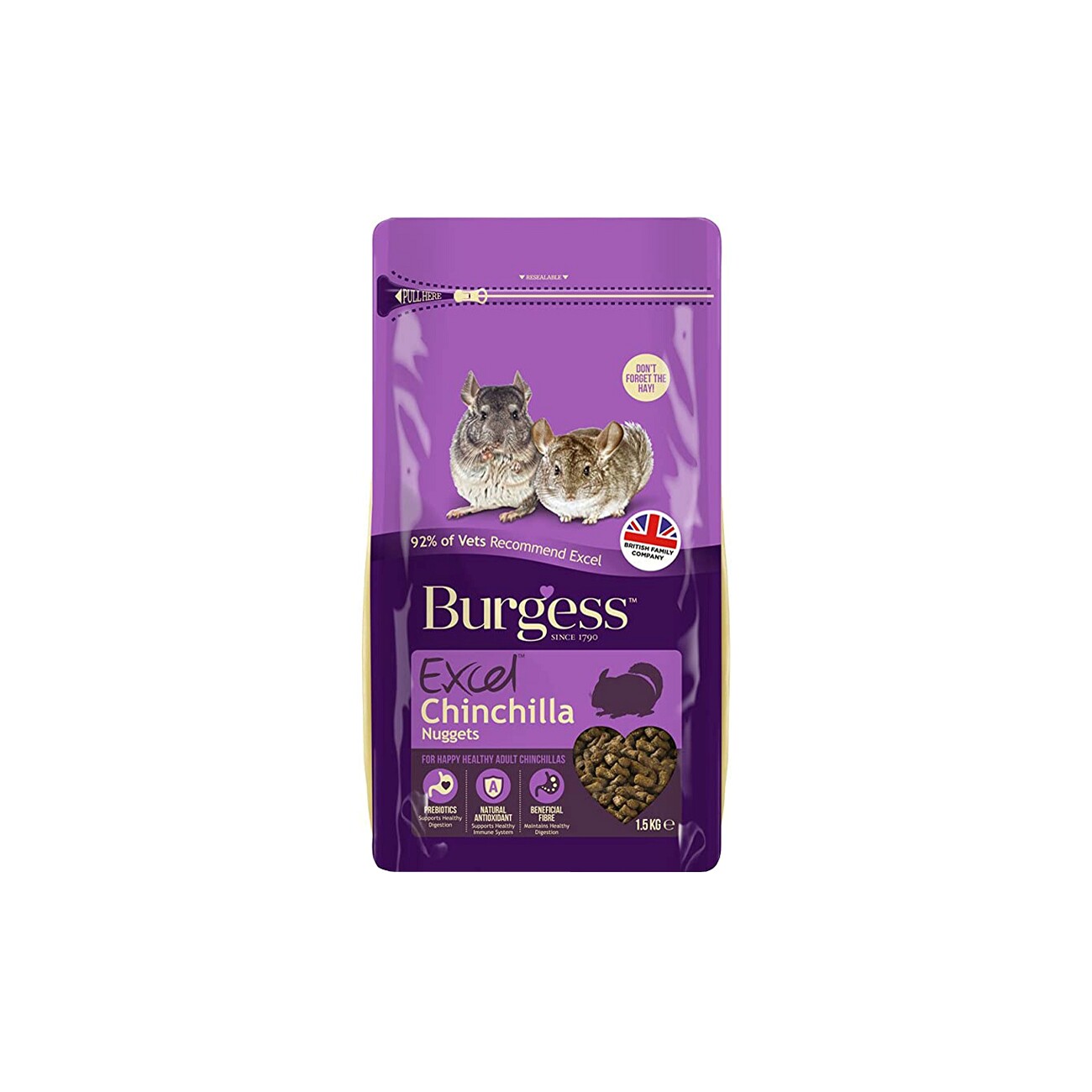 Burgess Chinchilla Food Nuggets with Mint