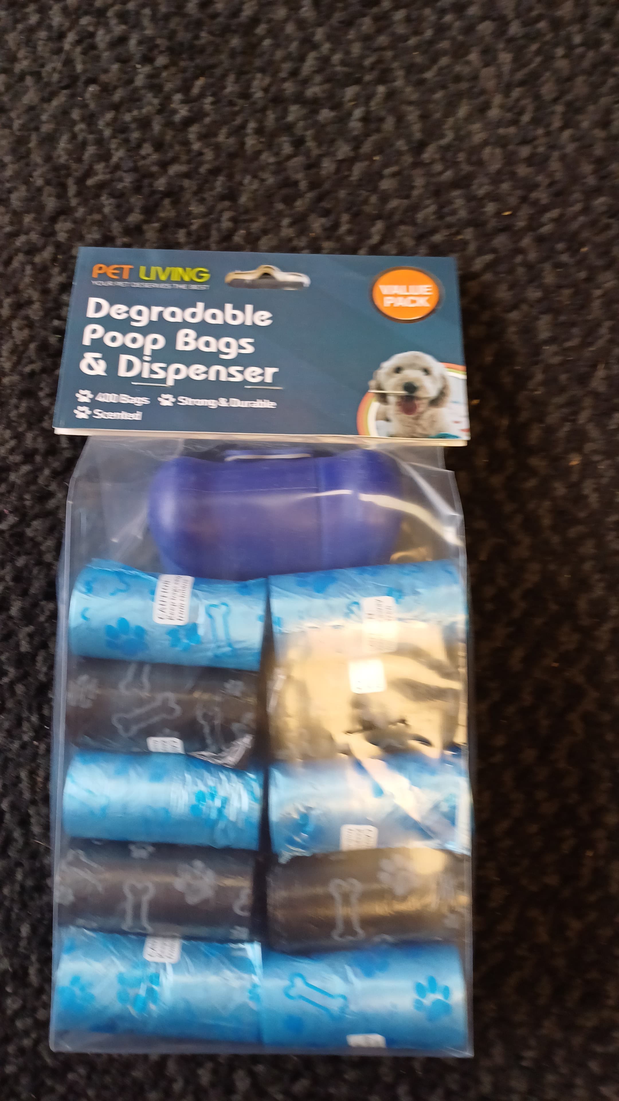 Degradable Poop Bags & Dispenser