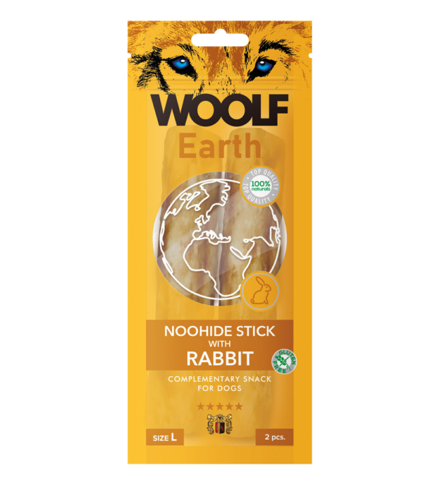 Woolf Earth Noohide L Stick with Rabbit