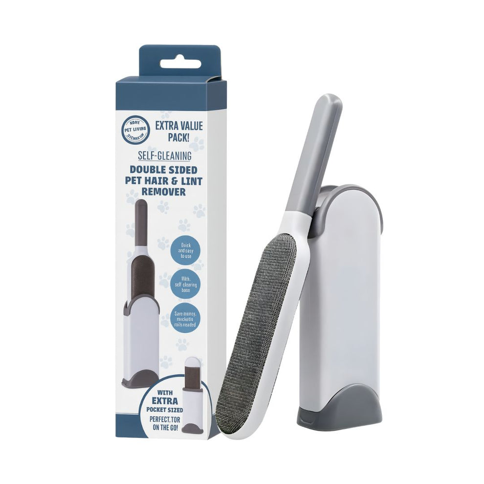 Pet Living Self-Cleaning Double-Sided Pet Hair & Lint Remover