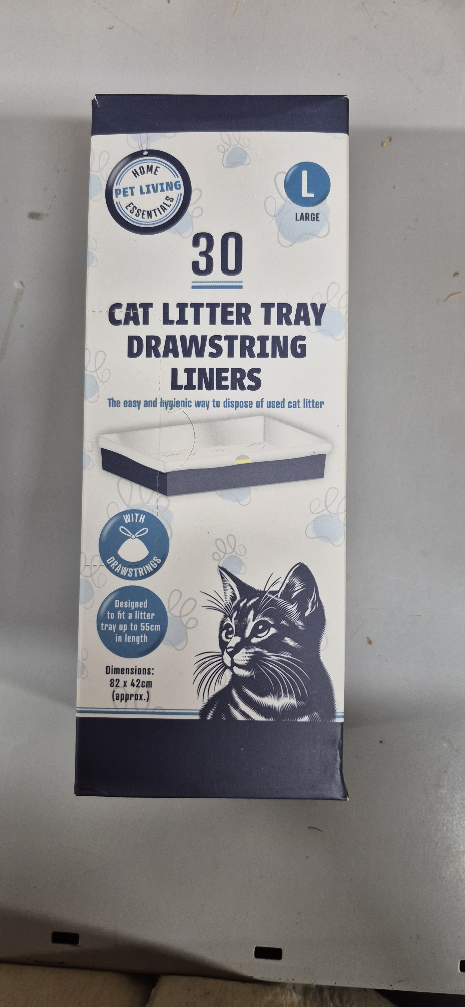 30 Drawstring Cat Litter Liners