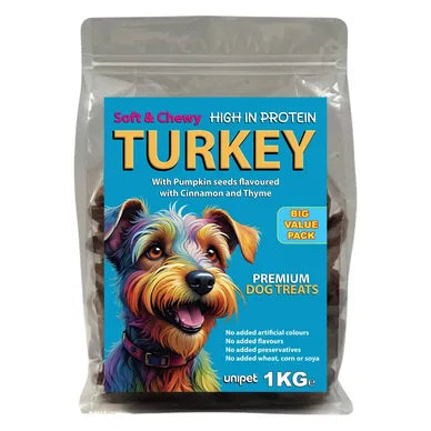 Unipet Soft & Chewy High Protein Turkey Dog Treats