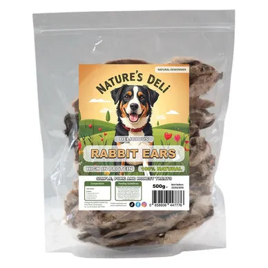 Natures Deli Hairy Rabbit Ears 500g