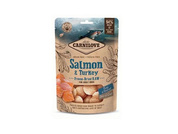 Carnilove Salmon & Turkey Freeze-Dried RAW Dog Treats