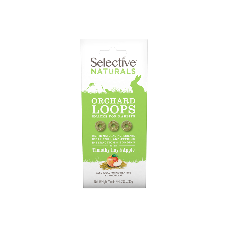 Selective Orchard Loops for Rabbits– Apple & Timothy Hay Treats