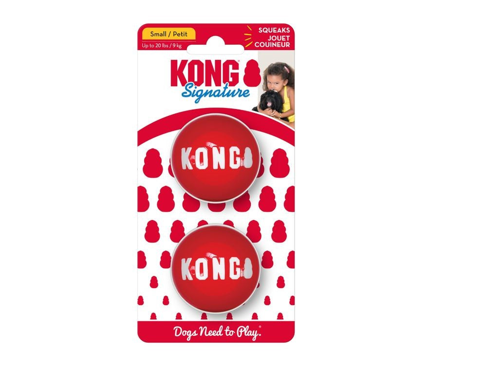 KONG Signature Balls – Small (2 Pack)