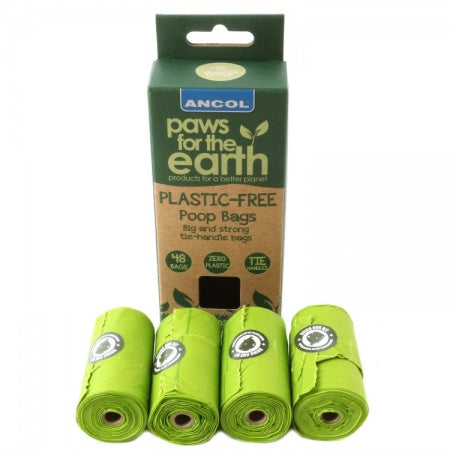 Ancol Paws for the Earth – Plastic-Free Poop Bags (48-Pack)