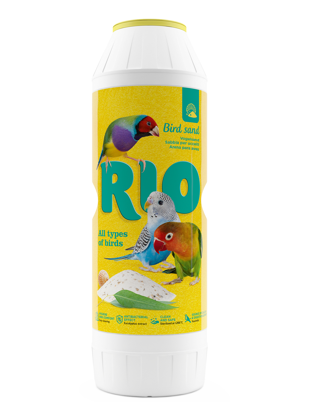 RIO Bird sand with eucalyptus extract and seashells