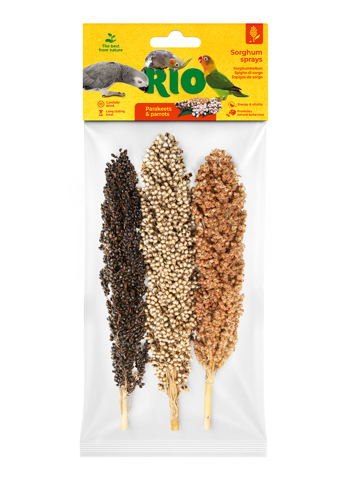 RIO Sorghum Sprays – Natural Treat for Parakeets & Parrots