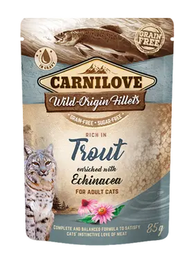 Carnilove Cat Wet Adult Food - Trout with Echinacea