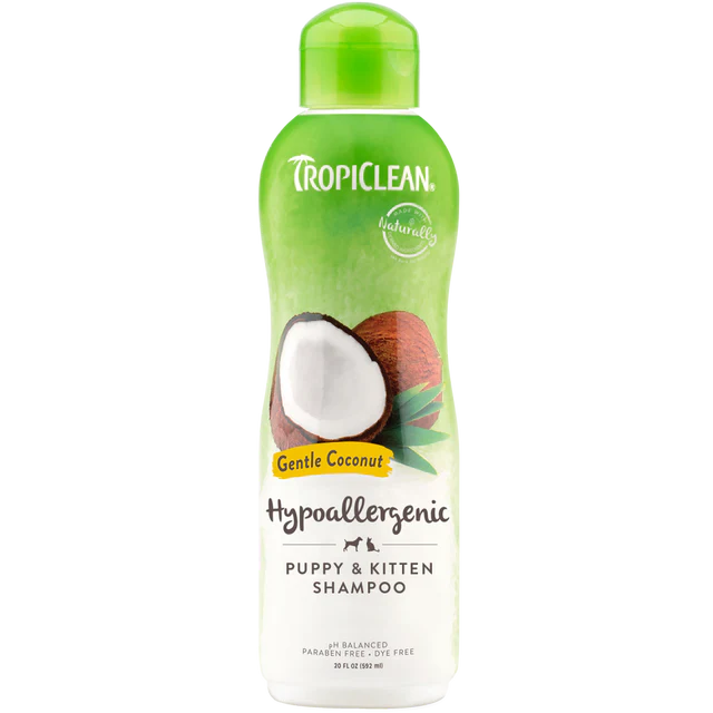 TropiClean Gentle Coconut Hypoallergenic Puppy and Kitten Shampoo